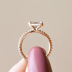 Load image into Gallery viewer, DAHL RADIANT CUT MOISSANITE ENGAGEMENT RING