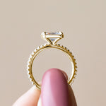 Load image into Gallery viewer, DAHL RADIANT CUT MOISSANITE ENGAGEMENT RING