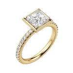 Load image into Gallery viewer, DAHL PRINCESS CUT MOISSANITE ENGAGEMENT RING