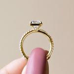 Load image into Gallery viewer, DAHL PRINCESS CUT MOISSANITE ENGAGEMENT RING