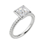 Load image into Gallery viewer, DAHL PRINCESS CUT MOISSANITE ENGAGEMENT RING