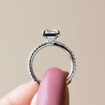 Load image into Gallery viewer, DAHL PRINCESS CUT MOISSANITE ENGAGEMENT RING
