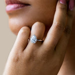 Load image into Gallery viewer, ALTO PEAR CUT MOISSANITE ENGAGEMENT RING
