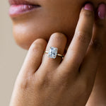 Load image into Gallery viewer, ALTO RADIANT CUT MOISSANITE ENGAGEMENT RING