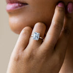 Load image into Gallery viewer, ALTO RADIANT CUT MOISSANITE ENGAGEMENT RING
