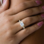 Load image into Gallery viewer, DITA RADIANT CUT MOISSANITE ENGAGEMENT RING