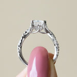 Load image into Gallery viewer, DITA RADIANT CUT MOISSANITE ENGAGEMENT RING