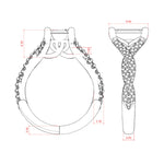 Load image into Gallery viewer, DITA RADIANT CUT MOISSANITE ENGAGEMENT RING