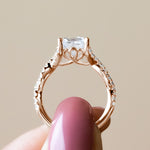 Load image into Gallery viewer, DITA PRINCESS CUT MOISSANITE ENGAGEMENT RING