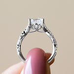 Load image into Gallery viewer, DITA PRINCESS CUT MOISSANITE ENGAGEMENT RING