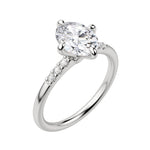 Load image into Gallery viewer, RHOS OVAL CUT MOISSANITE ENGAGEMENT RING