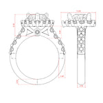 Load image into Gallery viewer, VAIL BOLD HEART CUT MOISSANITE ENGAGEMENT RING