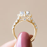 Load image into Gallery viewer, VAIL BOLD HEART CUT MOISSANITE ENGAGEMENT RING