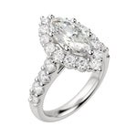 Load image into Gallery viewer, VAIL BOLD MARQUISE CUT MOISSANITE ENGAGEMENT RING