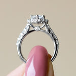 Load image into Gallery viewer, VAIL BOLD MARQUISE CUT MOISSANITE ENGAGEMENT RING