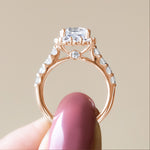 Load image into Gallery viewer, VAIL BOLD PRINCESS CUT MOISSANITE ENGAGEMENT RING
