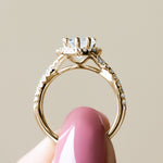 Load image into Gallery viewer, LUSH HEART CUT MOISSANITE ENGAGEMENT RING