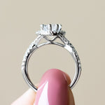 Load image into Gallery viewer, LUSH HEART CUT MOISSANITE ENGAGEMENT RING