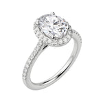 Load image into Gallery viewer, HELM OVAL CUT MOISSANITE ENGAGEMENT RING