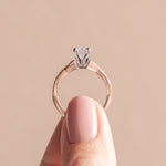 Load image into Gallery viewer, CHIC ACCENTED RADIANT CUT MOISSANITE ENGAGEMENT RING