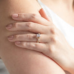 Load image into Gallery viewer, CHIC ACCENTED RADIANT CUT MOISSANITE ENGAGEMENT RING