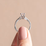 Load image into Gallery viewer, CHIC ACCENTED RADIANT CUT MOISSANITE ENGAGEMENT RING