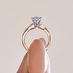 Load image into Gallery viewer, CHIC ACCENTED PEAR CUT MOISSANITE ENGAGEMENT RING