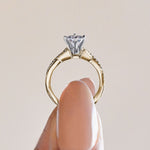 Load image into Gallery viewer, CHIC ACCENTED PEAR CUT MOISSANITE ENGAGEMENT RING
