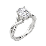 Load image into Gallery viewer, CHIC CLASSIC OVAL CUT MOISSANITE ENGAGEMENT RING