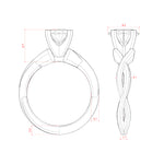 Load image into Gallery viewer, CHIC CLASSIC OVAL CUT MOISSANITE ENGAGEMENT RING