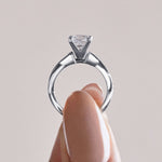 Load image into Gallery viewer, CHIC CLASSIC PRINCESS CUT MOISSANITE ENGAGEMENT RING