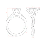 Load image into Gallery viewer, CHIC CLASSIC MARQUISE CUT MOISSANITE ENGAGEMENT RING