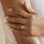 Load image into Gallery viewer, CHIC CLASSIC EMERALD CUT MOISSANITE ENGAGEMENT RING