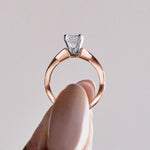 Load image into Gallery viewer, CHIC CLASSIC EMERALD CUT MOISSANITE ENGAGEMENT RING