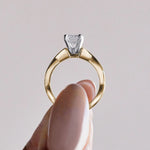 Load image into Gallery viewer, CHIC CLASSIC EMERALD CUT MOISSANITE ENGAGEMENT RING