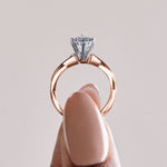 Load image into Gallery viewer, CHIC CLASSIC PEAR CUT MOISSANITE ENGAGEMENT RING