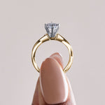 Load image into Gallery viewer, CHIC CLASSIC PEAR CUT MOISSANITE ENGAGEMENT RING