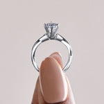 Load image into Gallery viewer, CHIC CLASSIC PEAR CUT MOISSANITE ENGAGEMENT RING