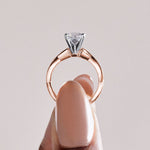 Load image into Gallery viewer, CHIC CLASSIC CUSHION CUT MOISSANITE ENGAGEMENT RING
