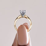 Load image into Gallery viewer, CHIC CLASSIC CUSHION CUT MOISSANITE ENGAGEMENT RING
