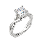 Load image into Gallery viewer, CHIC CLASSIC ASSCHER CUT MOISSANITE ENGAGEMENT RING