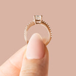 Load image into Gallery viewer, EAVE ACCENTED RADIANT CUT MOISSANITE ENGAGEMENT RING