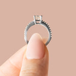 Load image into Gallery viewer, EAVE ACCENTED RADIANT CUT MOISSANITE ENGAGEMENT RING