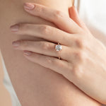 Load image into Gallery viewer, EAVE CLASSIC CUSHION CUT MOISSANITE ENGAGEMENT RING