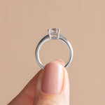 Load image into Gallery viewer, EAVE CLASSIC ASSCHER CUT MOISSANITE ENGAGEMENT RING