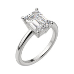 Load image into Gallery viewer, EAVE CLASSIC EMERALD CUT MOISSANITE ENGAGEMENT RING