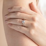Load image into Gallery viewer, EAVE CLASSIC PRINCESS CUT MOISSANITE ENGAGEMENT RING