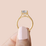 Load image into Gallery viewer, HELM PRINCESS CUT MOISSANITE ENGAGEMENT RING