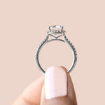 Load image into Gallery viewer, HELM CUSHION CUT MOISSANITE ENGAGEMENT RING
