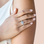 Load image into Gallery viewer, LUSH ROUND CUT MOISSANITE ENGAGEMENT RING